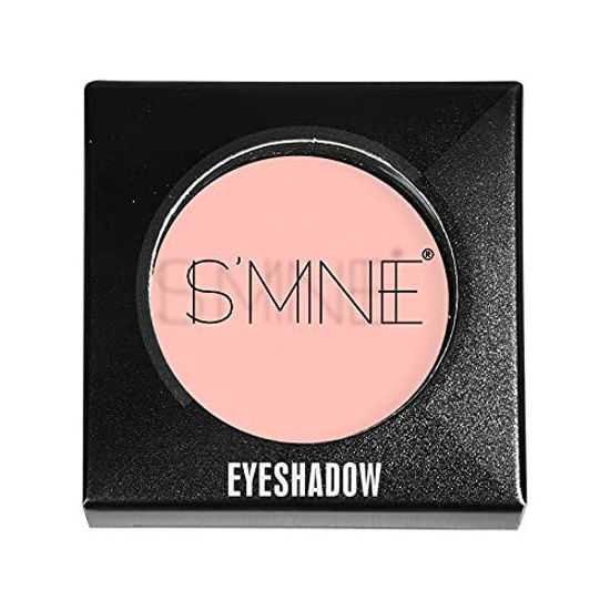 Picture of ISMINE Single Eyeshadow Powder Palette, Matte Light Pink, High Pigment, Longwear Single Eye Makeup for Day & Night