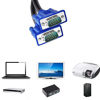 Picture of CableVantage HD15 15Pin 8M VGA Male to Male VGA Video 25FT Cable for TV Computer Monitor Blue for PC TV Computer Monitor Extension VGA Cable