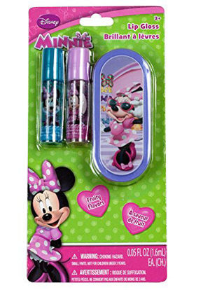 Picture of Disney Minnie Mouse Lip Gloss with Tin, 1-pack (2 Lip Glosses)