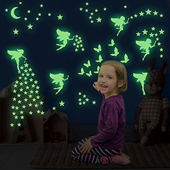 3D Glow In The Dark Luminous Stars Moon Wall Stickers Space Kid Ceiling  Decor US | eBay