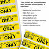 Picture of Rectal Use Only Stickers (200/Roll - Yellow) Funny Gags for Adults - Prank Your Friends and Make Them Laugh (1.5" x .375")
