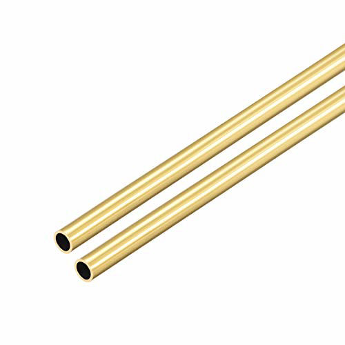 thumbnail image 2 of Uxcell 3pcs Brass Round Tube - 300mm Length X 4mm OD X 0.5mm Wall Seamless Straight Pipe 2 of 5