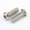 Picture of M5-0.8 x 14 mm Button Head Socket Cap Screws, Stainless Steel 18-8 (304), Bright Finish, Fully Threaded, 50 PCS