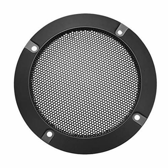 GetUSCart uxcell Speaker Grill Cover 4 Inch Mesh Decorative Circle