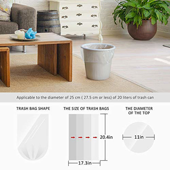GetUSCart 4 Gallon Strong Trash Bags Garbage Bags Bathroom Trash
