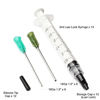 Picture of BSTEAN 3ml Syringes Blunt Tip Needles Storage Caps - Glue Applicator, Oil Dispensing (Pack of 12)