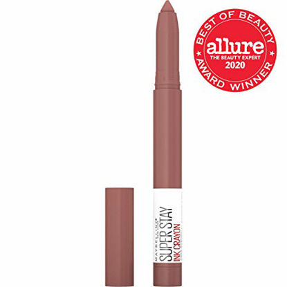 Picture of Maybelline SuperStay Ink Crayon Matte Longwear Lipstick With Built-in Sharpener, Trust Your Guy, 0.04 Ounce