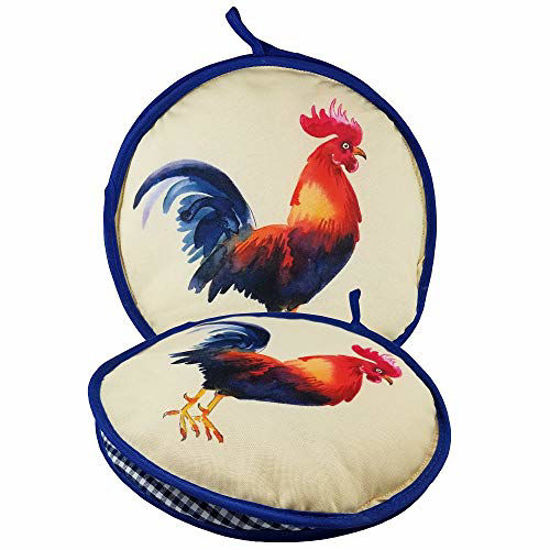 10 Rooster Blues Tortilla Warmer & a Pack of 15 Protective Liner Inserts 
