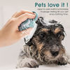 Picture of Molain Dog Cat Bath Brush Comb Silicone Rubber Dog Grooming Brush Silicone Puppy Massage Brush Hair Fur Grooming Cleaning Brush Soft Shampoo Dispenser (blue paw shape)