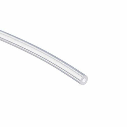 Picture of uxcell Silicone Tubing 3/32"(2mm) ID x 5/32"(4mm) OD 16ft(5m) Silicone Rubber Tube Air Hose Pipe Clear