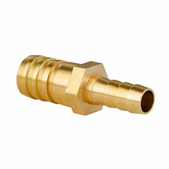 GetUSCart Quickun Brass Hose Barb Reducer 5/8" to 1/4" Barbed Reducer