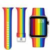 Picture of Laffav Floal Bands Compatible with Apple Watch Band 44mm 42mm iWatch SE & Series 6 & Series 5 4 3 2 1 for Women Men, Rainbow, M/L