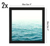 Picture of Americanflat 4x4 Picture Frame in Black with Shatter Resistant Glass - Horizontal and Vertical Formats for Wall and Tabletop (2 Pack)