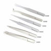 Picture of FEITA Precision Plastic Tweezers Kit - Plastic Anti static Tweezers Set Pickup Craft Electronics DIY Repair Tool - White - 6Pcs