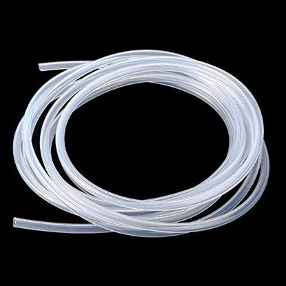 Picture of Metaland 1/16" ID Silicone Tubing, Food Grade 1/16" ID x 1/8" OD 10 Feet Length Pure Silicone Hoses High Temp for Home Brewing Winemaking