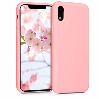 Picture of kwmobile TPU Silicone Case Compatible with Apple iPhone XR - Soft Flexible Rubber Protective Cover - Rose Gold Matte