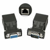 Picture of DB9 RS232 to RJ45 Extender, DB9 9-Pin Serial Port Female&Male to RJ45 CAT5 CAT6 Ethernet LAN Extend Adapter Cable-2pcs (2-Adapter)