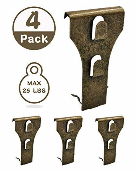 Brick Hook Clips for Hanging Pictures, Metal Brick Hangers Brick Fireplace  Hooks for Hanging Decorations With Out Drilling Into Brick 