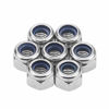 Picture of Favordrory M4 x 0.7mm 304 Stainless Steel Self-Lock Nylon Inserted Hex Lock Nuts, Self Clinching Nuts, 100 PCS