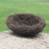 Picture of LWINGFLYER 2pcs Rattan Bird's Nest Crafts Handmade Dry Natural Bird's Nest for Garden Yard Home Party Wedding Decor No Eggs(10cm/.3.93inch)