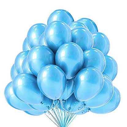 Picture of 100 Pieces Party Balloons KINBON 12 Inch Latex Balloons for Party Decoration Birthday Party Wedding