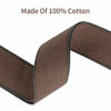 Picture of BestSounds Guitar Strap,100% Soft Cotton Guitar Strap with 3 Pick Holders Shoulder Strap For Bass Electric & Acoustic Guitars (Coffee)