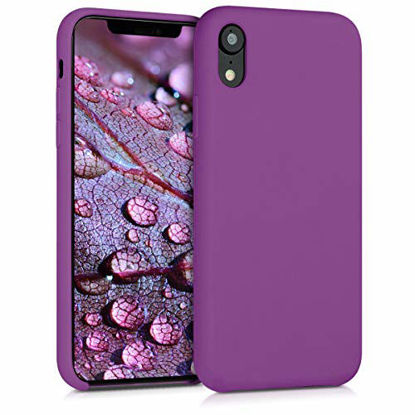 Picture of kwmobile TPU Silicone Case Compatible with Apple iPhone XR - Soft Flexible Rubber Protective Cover - Pastel Purple