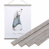 Picture of Artmag Magneitc Poster Hanger Frame, 8x10 8x12 8x24 Light Wood Wooden Magnet Canvas Artwork Print Dowel Poster Hangers Frames Hanging Kit (Grey, 8")