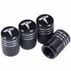 Picture of VIHIMAI 4PCS Tire Caps, Aluminum Alloy Valve Stem Cap Decorative Accessory Compatible for Tesla Model Y X S 3 (Black)