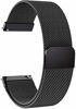 Picture of Morsey Compatible with Galaxy Watch 3 45mm/Samsung Galaxy Watch 46mm/Gear S3 Frontier/Classic Band, 22mm Stainless Steel Strap Replacement for Ticwatch Pro/Samsung Galaxy Watch 46mm Smartwatch (Black)