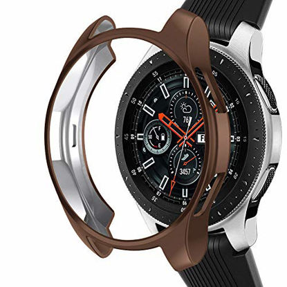 Picture of Case Compatible with Samsung Galaxy Watch 46mm, NAHAI TPU Slim Plated Case Shock-Proof Cover All-Around Protective Bumper Shell for Galaxy Watch 46mm Smartwatch, (Not Galaxy Watch 4 Classic 46mm)