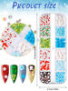 Picture of 24 Grids Christmas Nail Art Slices, Lorvain 3D Polymer Nail Flakes Snowflake Santa Claus Penguin Flake Nail Art Slime Glitter Cute Nail Charms for Women Girls Face Body Crafting Nail DIY Decor (2 Box)