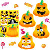 Picture of 25 Pieces Halloween Stickers Kids Make-a-face Sticker Halloween Games Stickers Activities Craft Pumpkin Mummy Witch Sticker for Kids Halloween Party Favor (Face Expression)