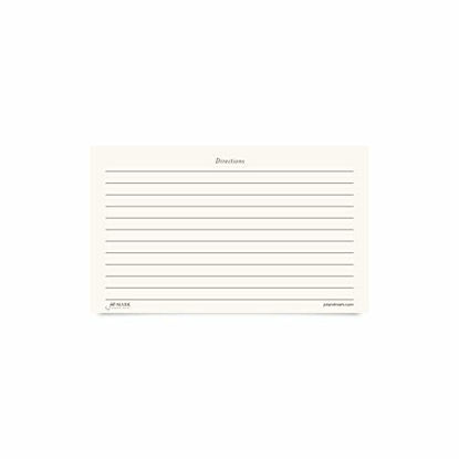 Picture of Jot & Mark Recipe Cards 3x5 Inches Blank Double Sided, 50 Count (Modern Minimal)