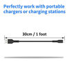 Picture of 1ft Micro USB Cable Short, 5 Pack USB 2.0 Type A to Micro B Android Charger Cord Compatible with Samsung Galaxy S7 S6 J7 Note 5 LG Kindle PS4 TV Stick Smartphones and Charging Stations(Black)