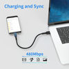 Picture of 1ft Micro USB Cable Short, 5 Pack USB 2.0 Type A to Micro B Android Charger Cord Compatible with Samsung Galaxy S7 S6 J7 Note 5 LG Kindle PS4 TV Stick Smartphones and Charging Stations(Black)