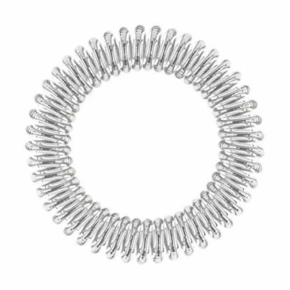 Picture of invisibobble SLIM Traceless Spiral Hair Ties - Pack of 3, Chrome Sweet Chrome - Strong Elastic Grip Coil Hair Accessories for Women - No Kink, Non Soaking - Gentle for Girls Teens and Thick Hair