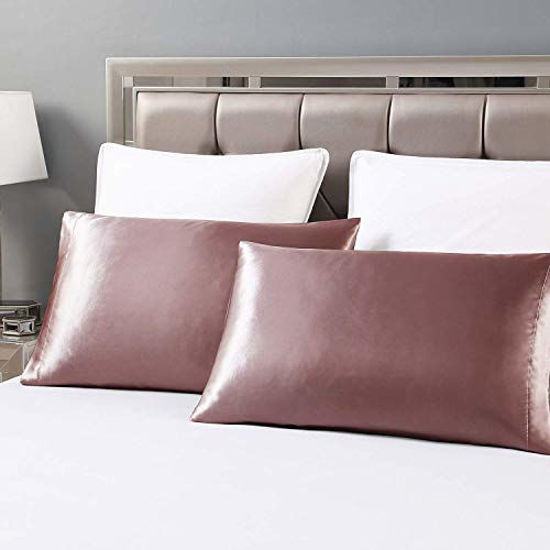 GetUSCart- Love's cabin Silk Satin Pillowcase for Hair and Skin (Burlwood, 20x30 inches) Slip Pillow Cases Queen Size Set of 2 - Satin Cooling Pillow Covers with Envelope Closure GetUSCart- Love's cabin Silk Satin Pillowcase for Hair and Skin (Burlwood, 20x30 inches) Slip Pillow Cases Queen Size Set of 2 - Satin Cooling Pillow Covers with Envelope Closure