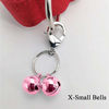 Picture of IVIA PET 4 Sets Cat Bell for Dog Collar Charm Training Pet Pendant Accessories with 2 Pack Stainless Steel Dog Tag Clips(2 X-Small Pink)