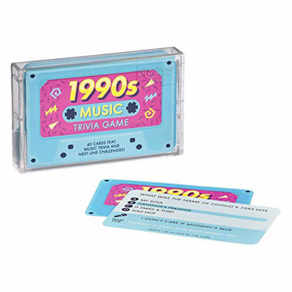 Picture of Ridleys 1990s Music Trivia Card Game - Quiz Game for Adults and Kids - 2+ Players - Includes 40 Cards with Unique Questions - Fun Family Game - Makes a Great Gift
