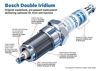 Picture of Bosch 9602 Double Iridium Spark Plug, Up to 4X Longer Life, Pack of 4