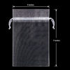 Picture of 100PCS Premium Sheer Organza Bags, White Wedding Favor Bags with Drawstring, 5x7 inches Jewelry Gift Bags for Party, Jewelry, Festival, Makeup Organza Favor Bags,net gift bags,drawstring goody bags