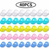Picture of 40 Pieces Guitar Fingertip Protectors Silicone Finger Guards Anti-slip Finger Protection Covers Caps for Stringed Instruments Guitar Mandolin Bass Counting Sewing, 5 Sizes (Mixed Colors)