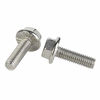 Picture of M6 x 8mm Flanged Hex Head Bolts Flange Hexagon Screws, Stainless Steel A2, DIN 6921, 25 PCS