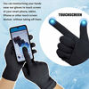 Picture of MIG4U Moisturizing Beauty Gloves Touch Screen Overnight Sleeping Glove Large for Men SPA, Dry Hands, Nighttime Lotion, UV Protection, Cosmetic Treatment, XL Black 1 Pairs