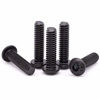 Picture of M6-1.0 x 40mm Button Head Socket Head Cap Screws 25 PCS, Grade 10.9 Alloy Steel, Allen Hex Drive, Full Machine Thread, Black Oxide Finish