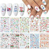 Picture of 10 Sheets Christmas Nail Art Stickers Decals, 3D Self-Adhesive Nail Stickers with Snowflake Santa Claus Snowman Elk Bell Christmas Tree Nail Deisgn for Women Girls Christams Nail Decorations
