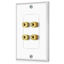 Picture of Banana Binding Post Two-Piece Wall Plate for 2 Speakers