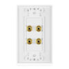 Picture of Banana Binding Post Two-Piece Wall Plate for 2 Speakers