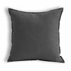 Picture of Jeanerlor Solid Cotton Linen Decoration Toss Throw Pillow Sham Cushion Case Dark Grey Pillow Cover Delicate Decorative Pillowcase for Bed/Chair/Couch, 18"x18"(45 x 45cm), Dark Grey